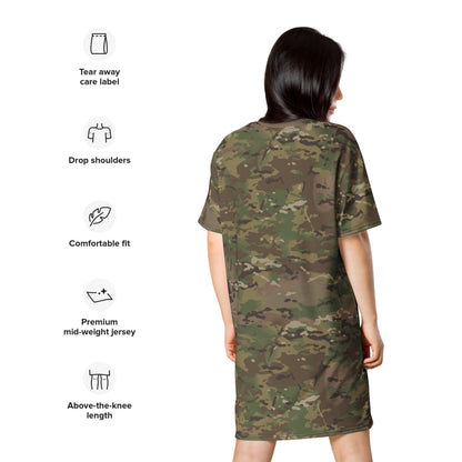 American Multi CAMO T-shirt dress - Womens T-Shirt Dress