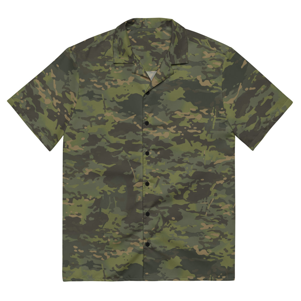 American Multi CAMO Tropical Unisex button shirt - 2XS - Button Shirt