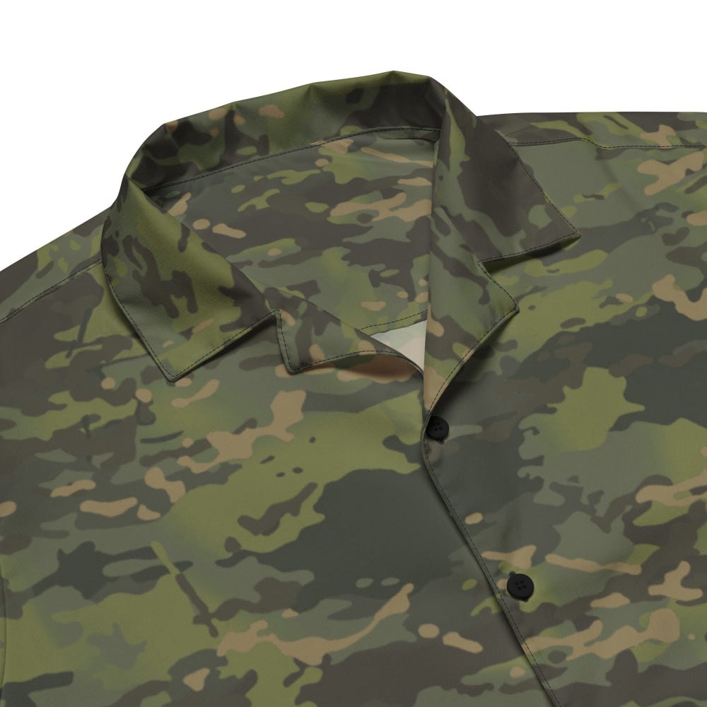 American Multi CAMO Tropical Unisex button shirt - Button Shirt