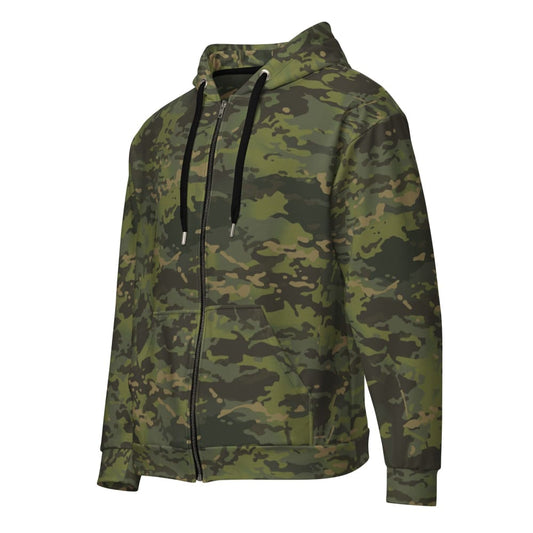 American Multi CAMO Tropical Unisex zip hoodie - 2XS