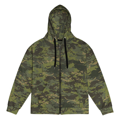 American Multi CAMO Tropical Unisex zip hoodie - 2XS - Zip Hoodie