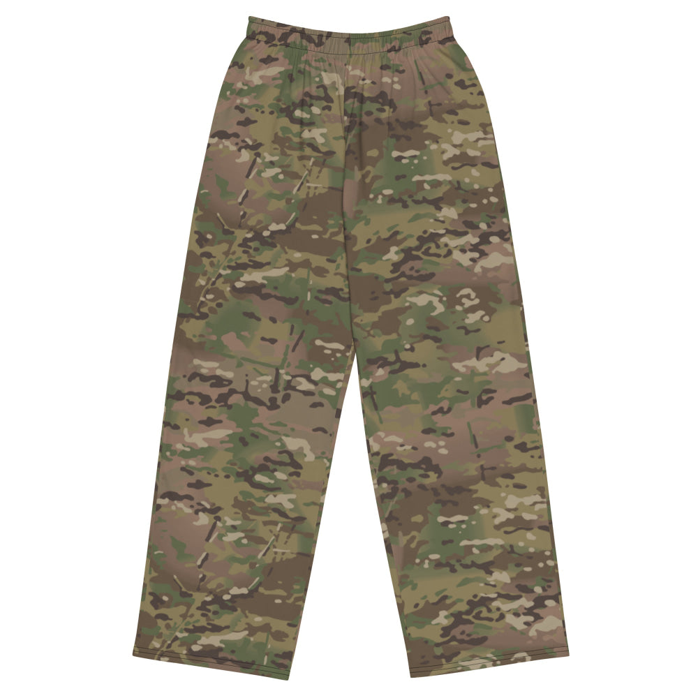 American Multi CAMO unisex wide-leg pants - 2XS - Unisex Wide-Leg Pants