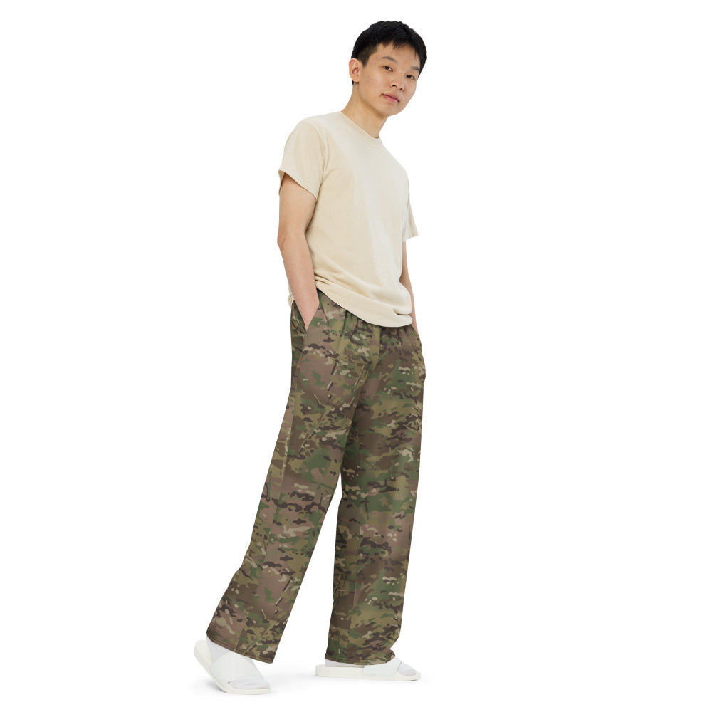 American Multi CAMO unisex wide-leg pants - Unisex Wide-Leg Pants