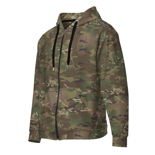 American Multi CAMO Unisex zip hoodie - 2XS