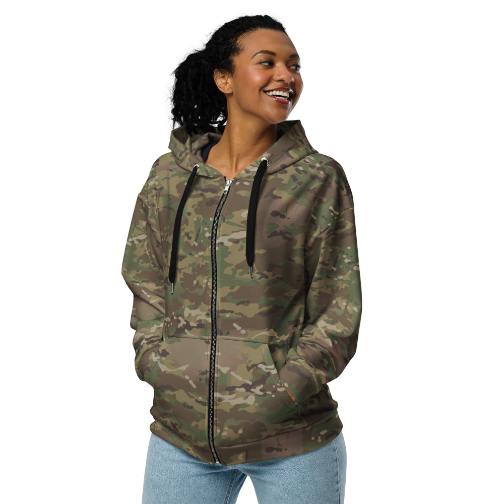 American Multi CAMO Unisex zip hoodie - Zip Hoodie