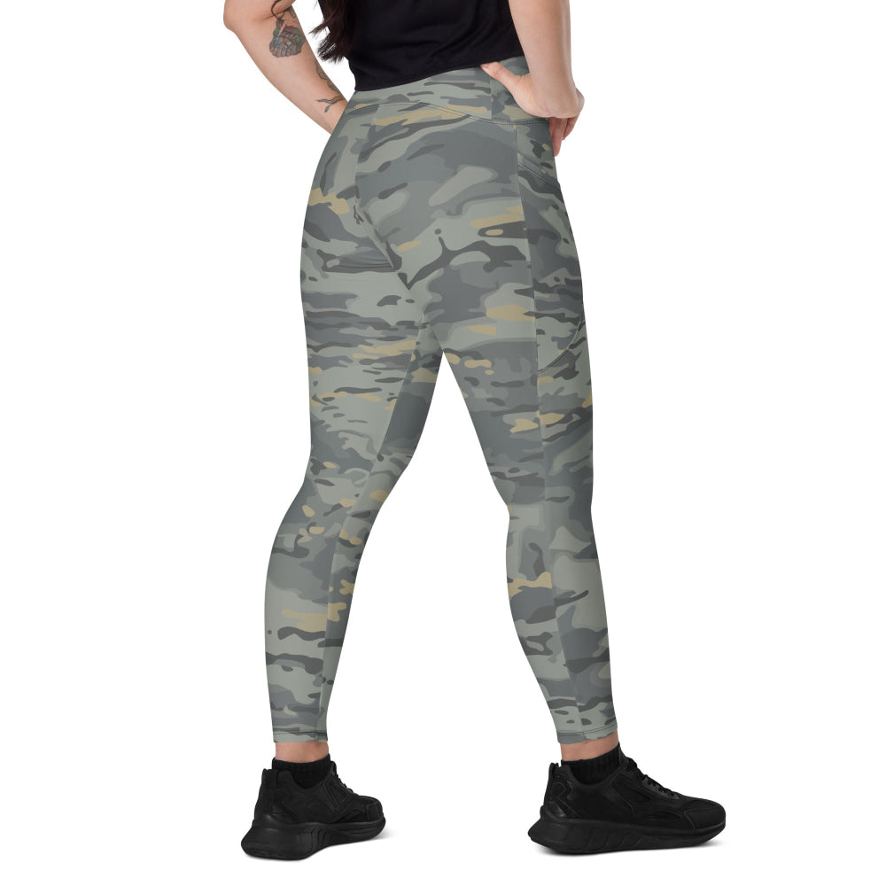 American Multi CAMO Urban Leggings with pockets - 2XS - Womens With Pockets