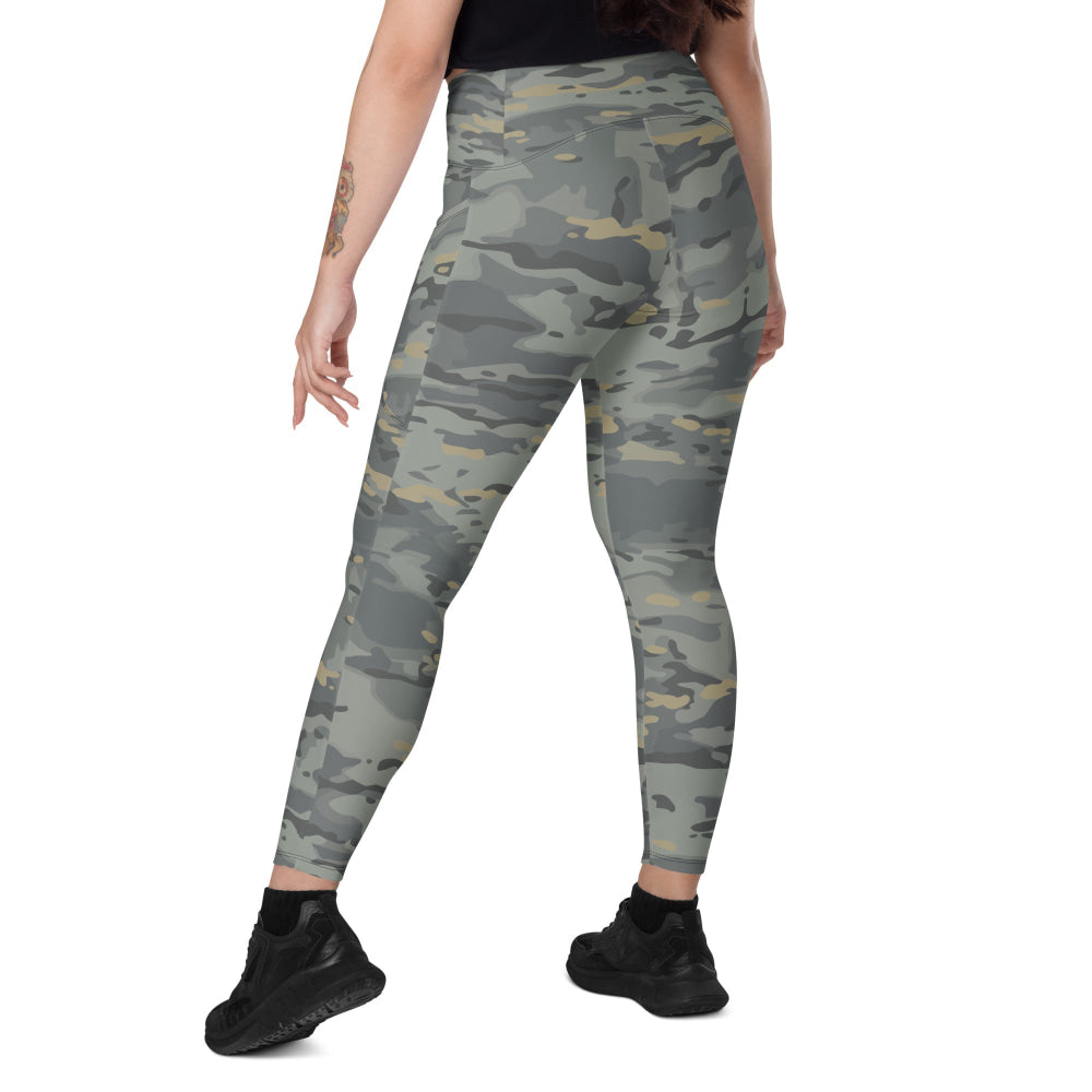 American Multi CAMO Urban Leggings with pockets - Womens With Pockets