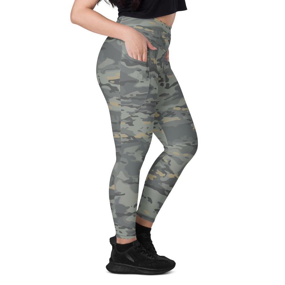 American Multi CAMO Urban Leggings with pockets - Womens With Pockets