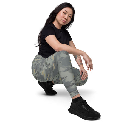 American Multi CAMO Urban Leggings with pockets - Womens With Pockets