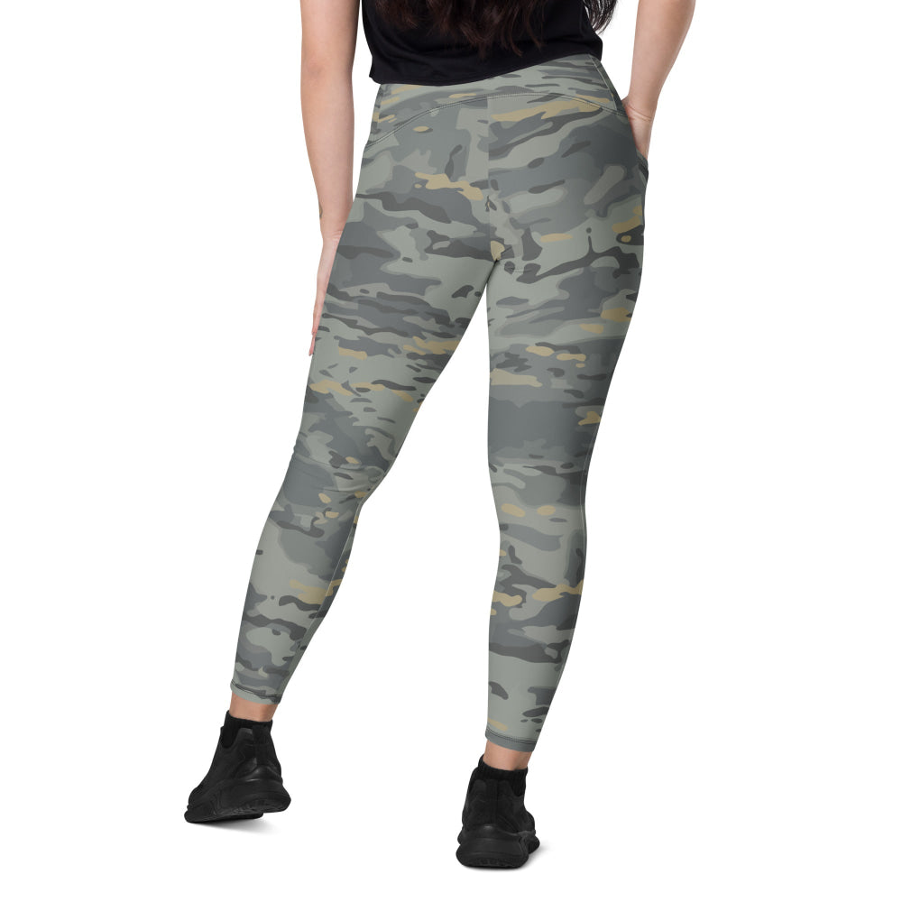 American Multi CAMO Urban Leggings with pockets - Womens With Pockets