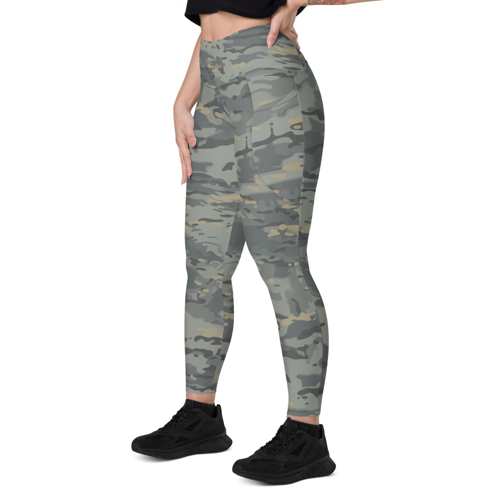 American Multi CAMO Urban Leggings with pockets - Womens With Pockets