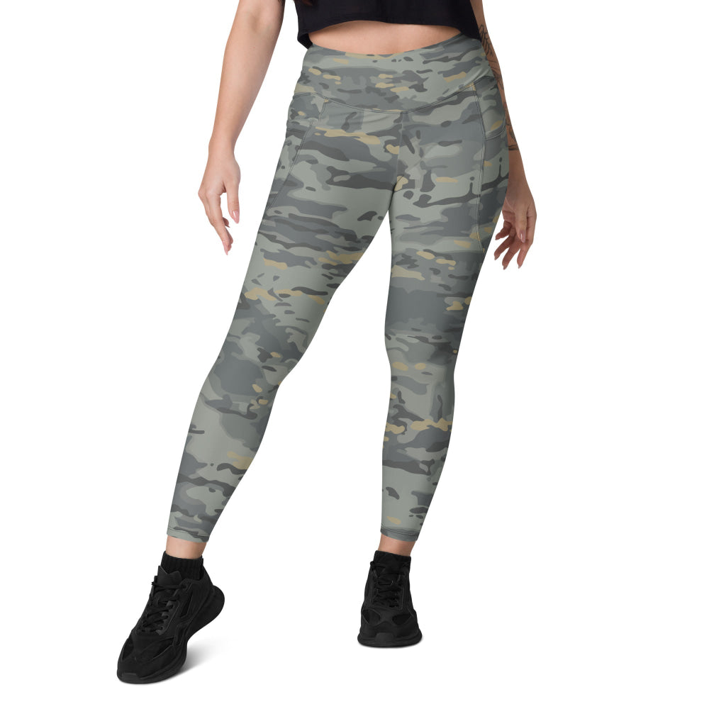 American Multi CAMO Urban Leggings with pockets - Womens With Pockets