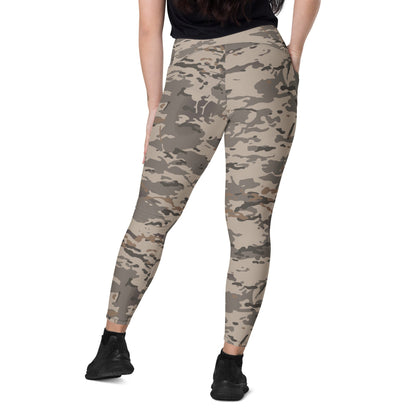 American Multi CAMO Urban Rubble Leggings with pockets - Womens With Pockets