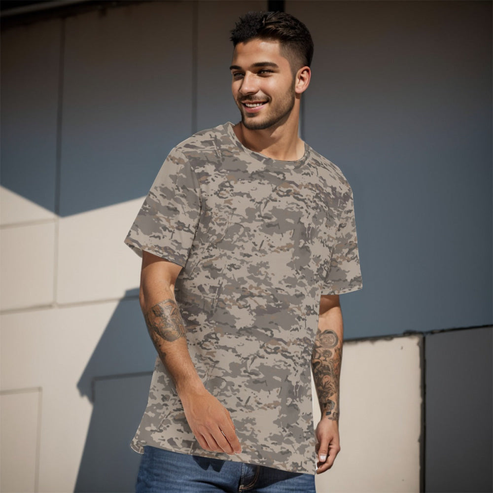 American Multi CAMO Urban Rubble Men’s 100% Cotton T-Shirt - Mens