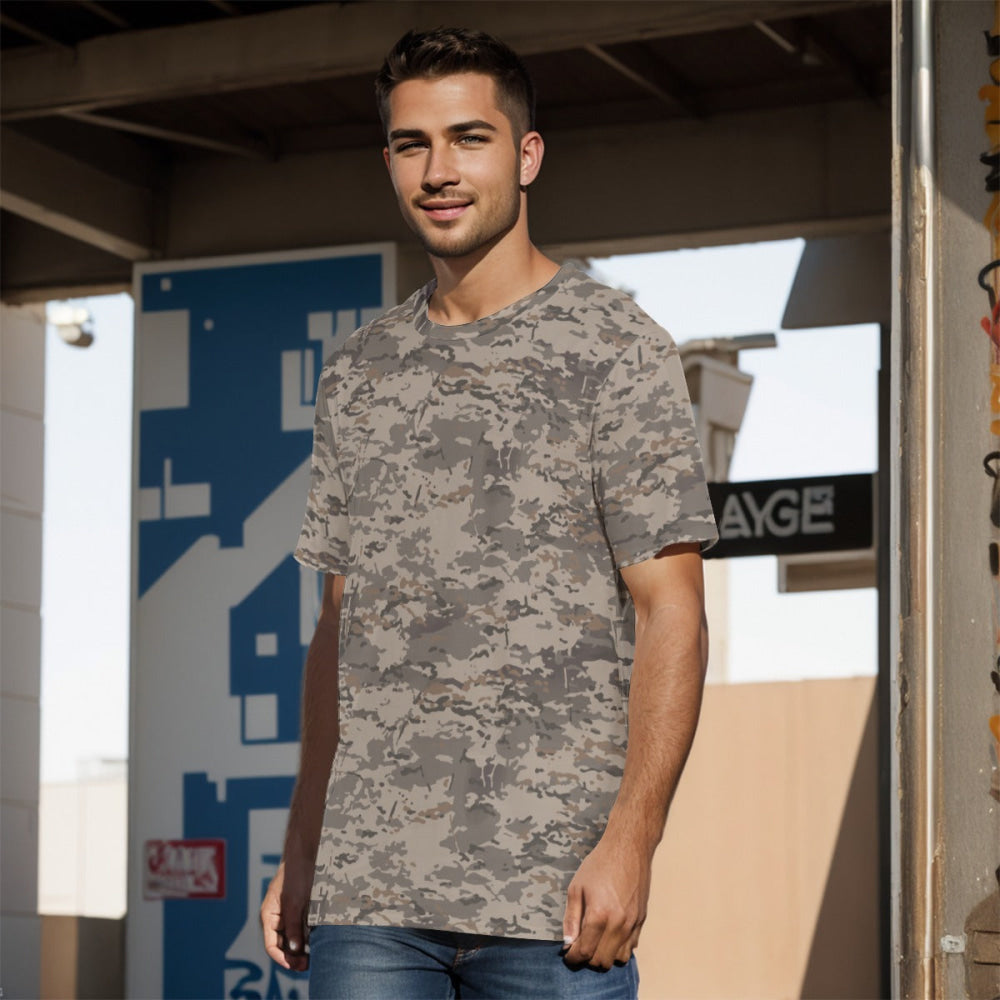 American Multi CAMO Urban Rubble Men’s 100% Cotton T-Shirt - Mens