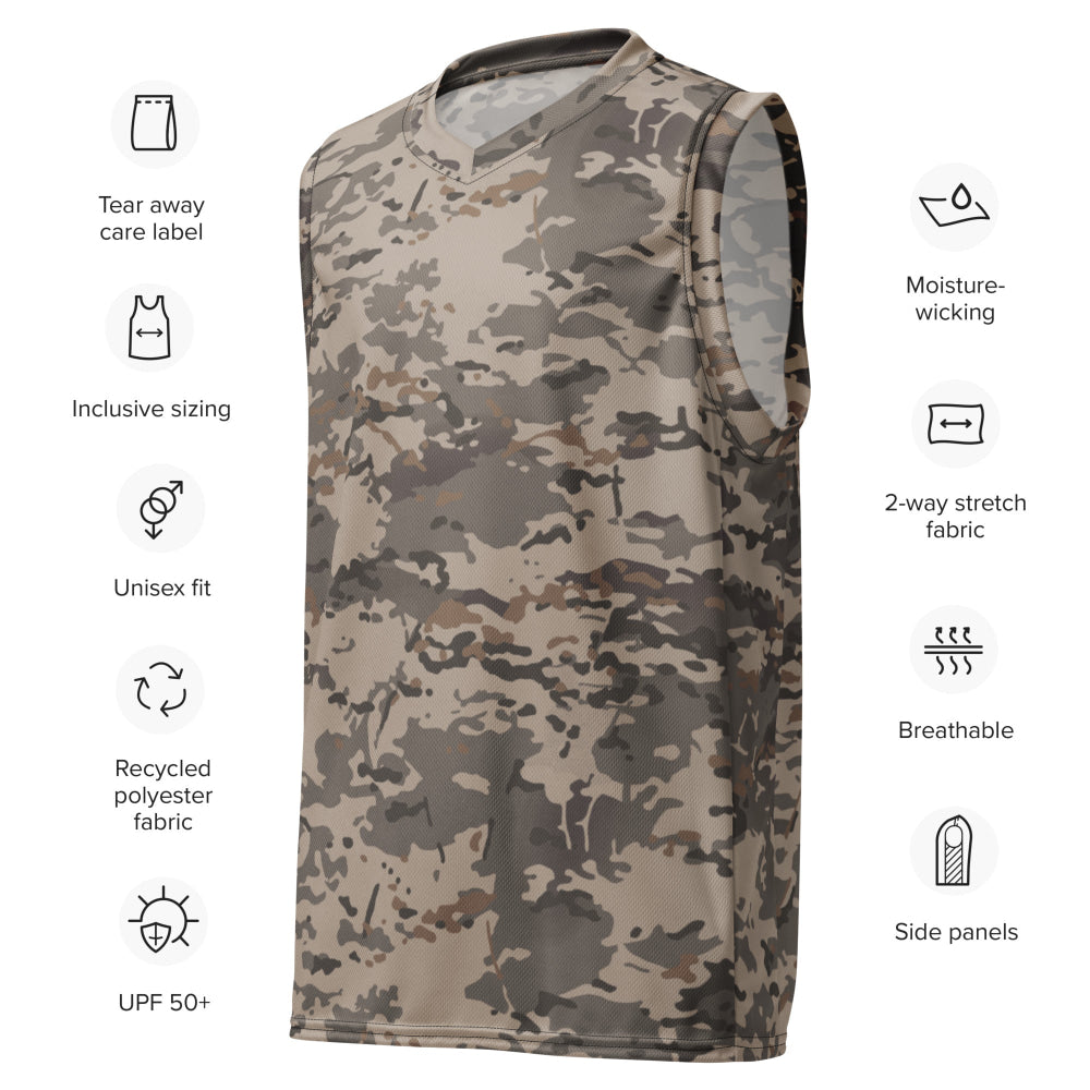 American Multi CAMO Urban Rubble unisex basketball jersey - Unisex Basketball Jersey