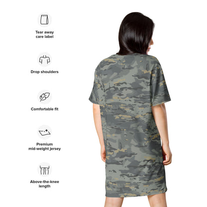 American Multi CAMO Urban T-shirt dress - Womens T-Shirt Dress