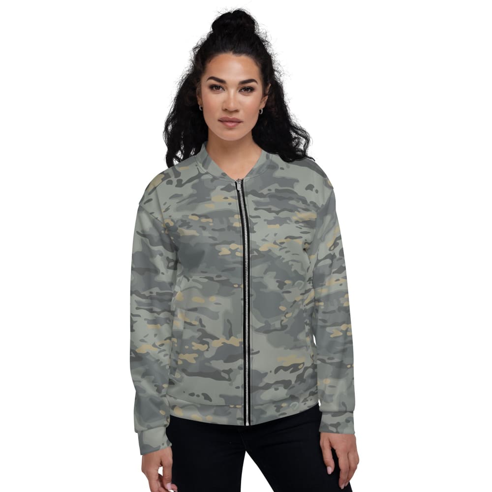 Ladies camo outlet bomber jacket