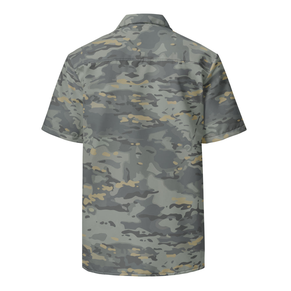 American Multi CAMO Urban Unisex button shirt - Button Shirt