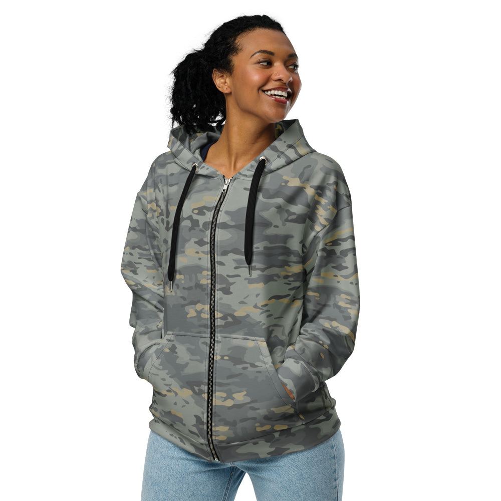 American Multi CAMO Urban Unisex zip hoodie - Zip Hoodie