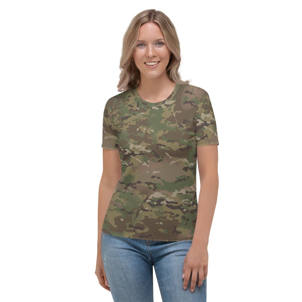 American Multi CAMO Women’s T-shirt - XS - Womens T-Shirt