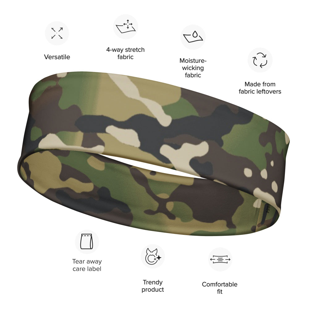 American Multi CAMO Woodland Headband