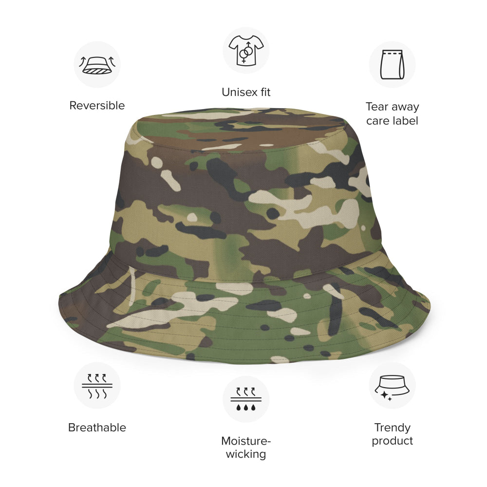 American Multi CAMO Woodland Reversible bucket hat - Bucket Hat