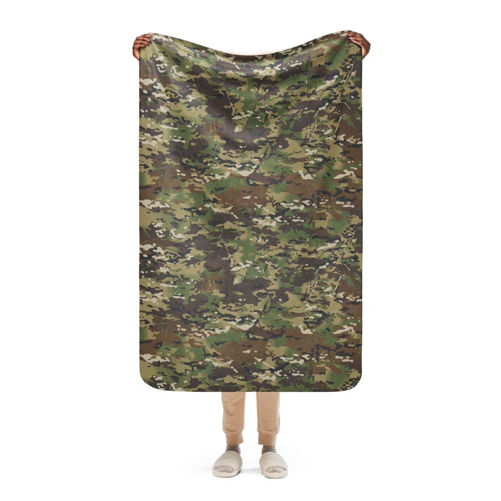 American Multi CAMO Woodland Sherpa blanket - 37″×57″