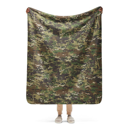 American Multi CAMO Woodland Sherpa blanket - 50″×60″