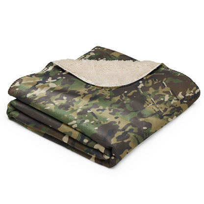 American Multi CAMO Woodland Sherpa blanket - Blanket