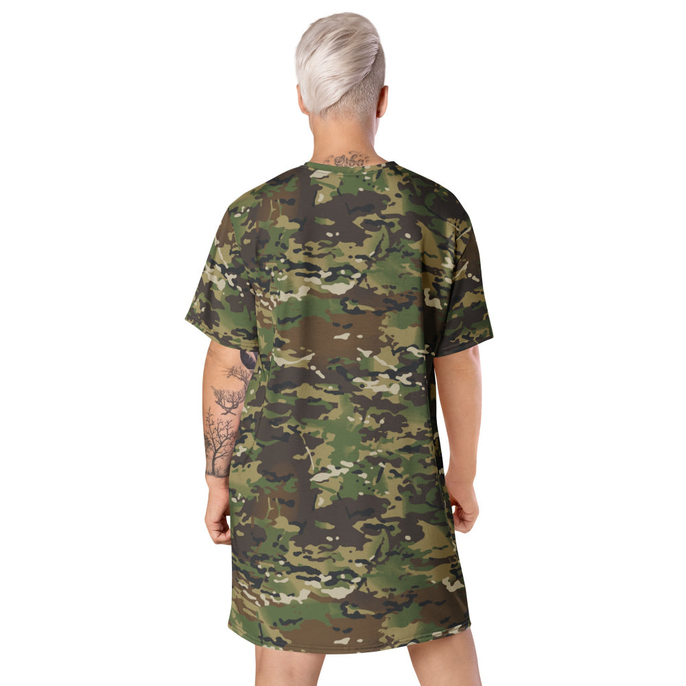 American Multi CAMO Woodland T-shirt dress - Womens T-Shirt Dress