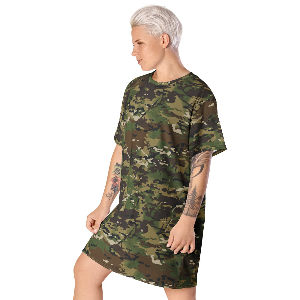 American Multi CAMO Woodland T-shirt dress - Womens T-Shirt Dress