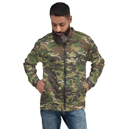 American Multi CAMO Woodland Unisex Bomber Jacket