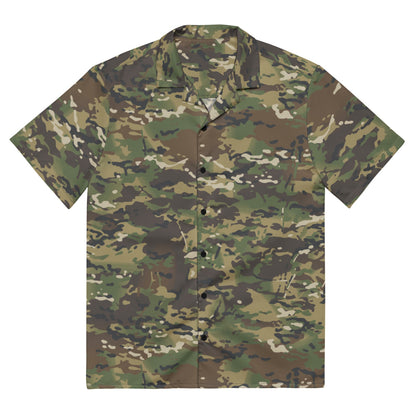 American Multi CAMO Woodland Unisex button shirt - 2XS - Button Shirt