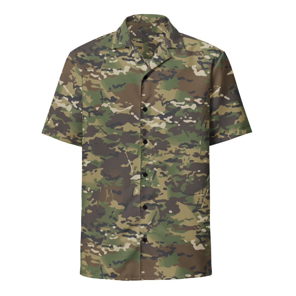 American Multi CAMO Woodland Unisex button shirt - Button Shirt