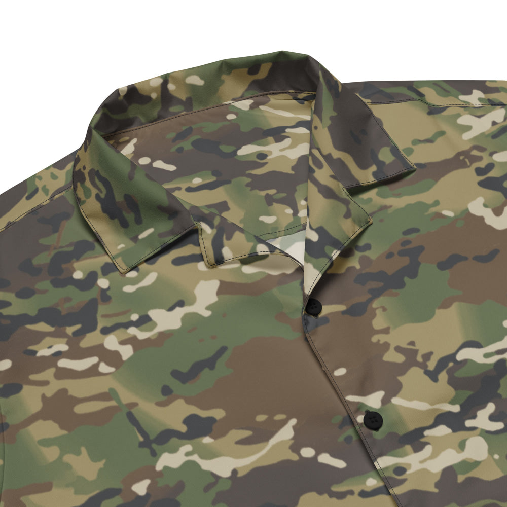 American Multi CAMO Woodland Unisex button shirt - Button Shirt