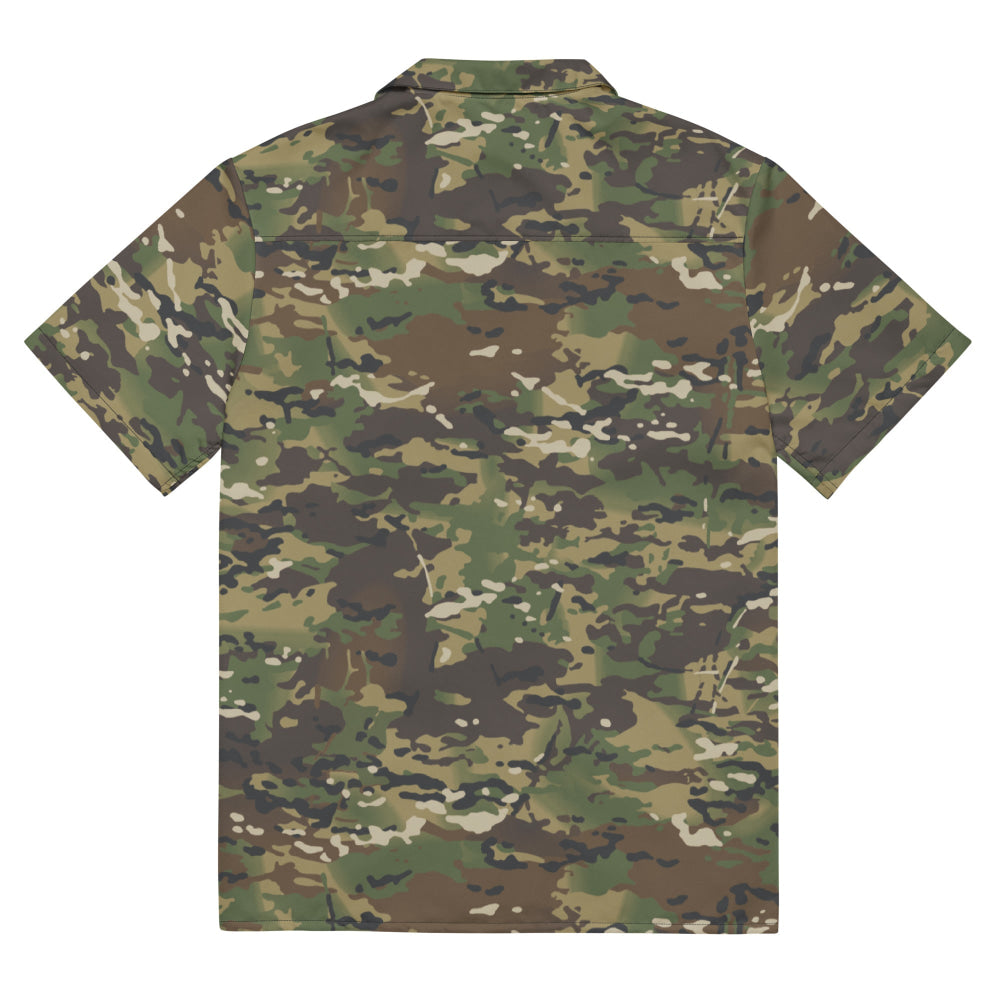 American Multi CAMO Woodland Unisex button shirt - Button Shirt