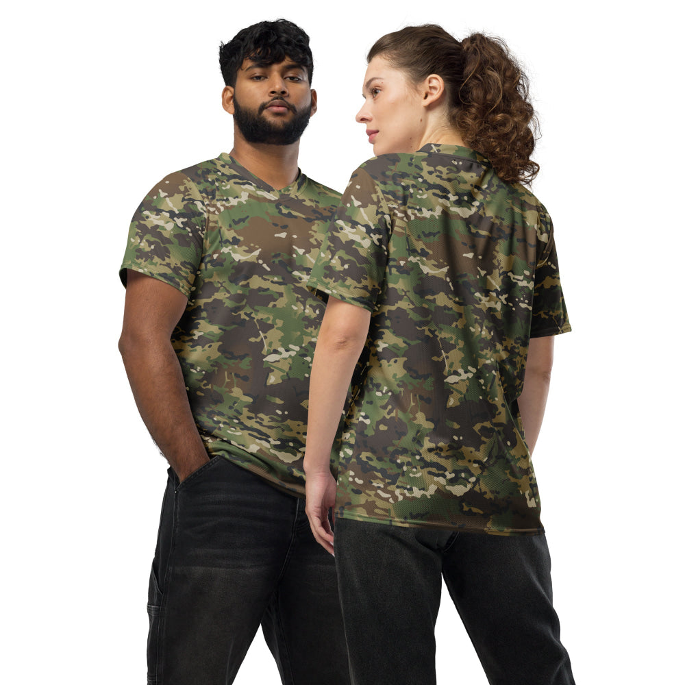 American Multi CAMO Woodland unisex sports jersey - 2XS - Unisex Sports Jersey