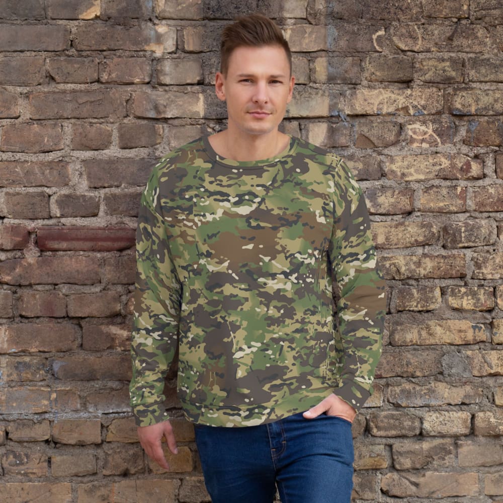 American Multi CAMO Woodland Unisex Sweatshirt - XS