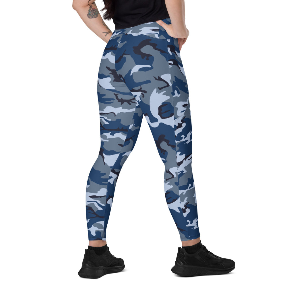 American Navy Working Uniform (NWU) Experimental CAMO Leggings with pockets - 2XS - Womens With Pockets