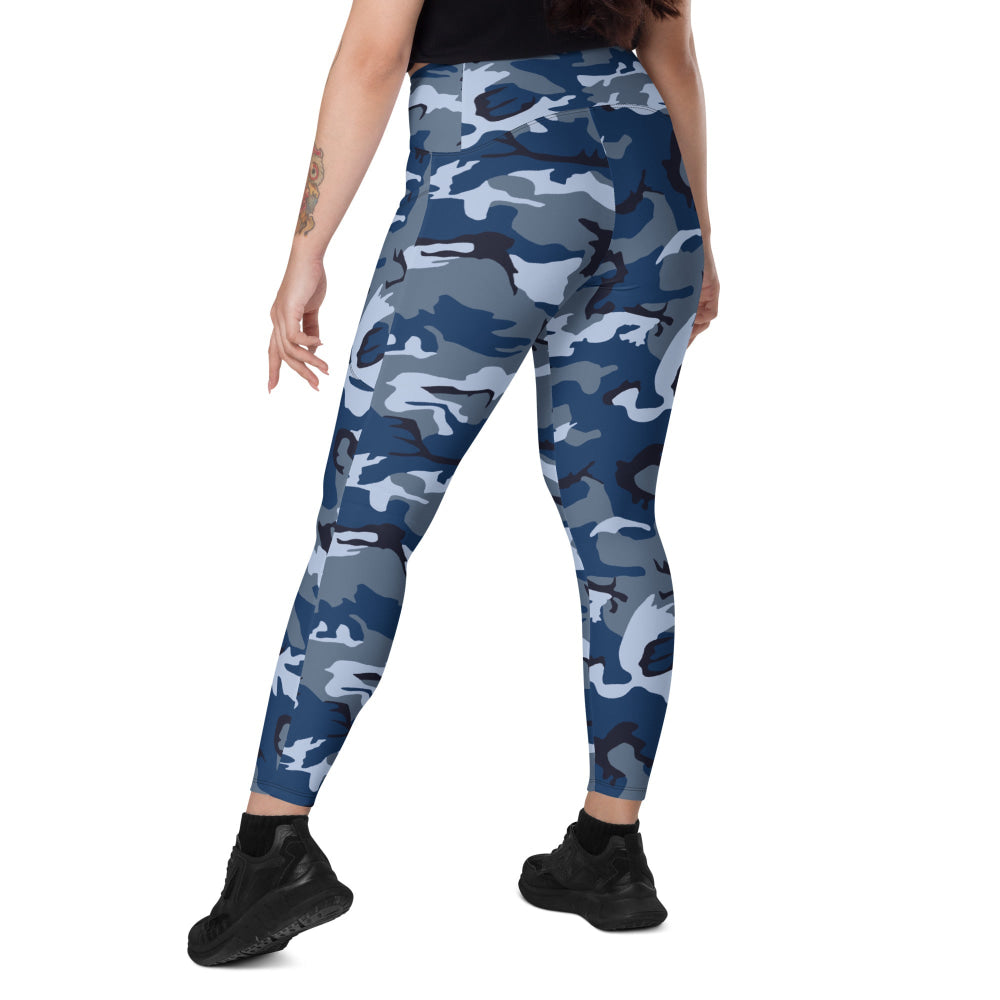 American Navy Working Uniform (NWU) Experimental CAMO Leggings with pockets - Womens With Pockets