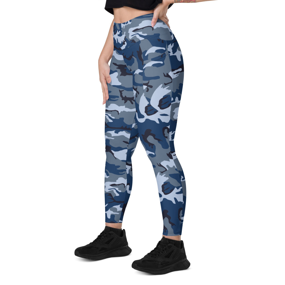 American Navy Working Uniform (NWU) Experimental CAMO Leggings with pockets - Womens With Pockets