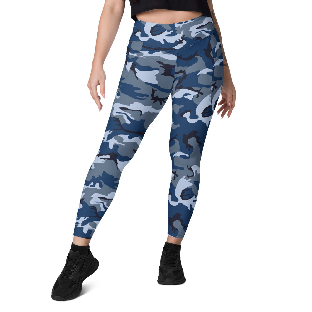 American Navy Working Uniform (NWU) Experimental CAMO Leggings with pockets - Womens With Pockets