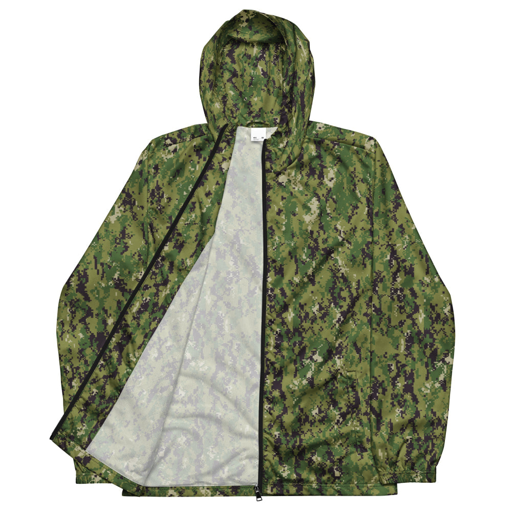 American Navy Working Uniform (NWU) Type III (AOR-2) CAMO Men’s windbreaker - Mens Windbreaker