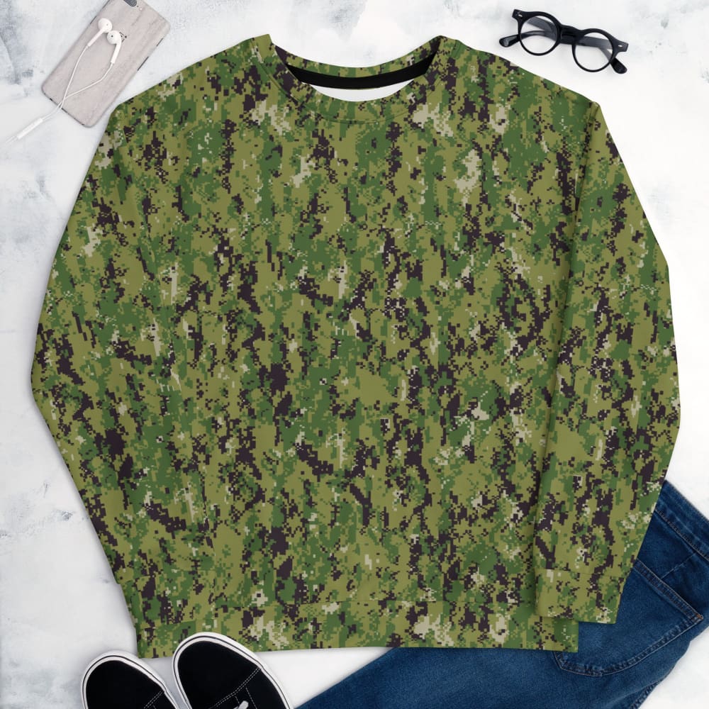 American Navy Working Uniform (NWU) Type III (AOR-2) CAMO Unisex Sweatshirt