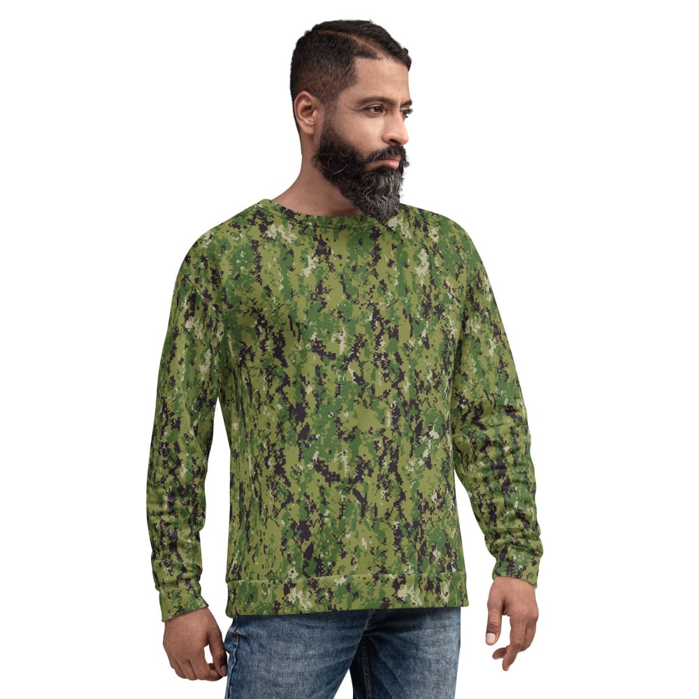 American Navy Working Uniform (NWU) Type III (AOR-2) CAMO Unisex Sweatshirt