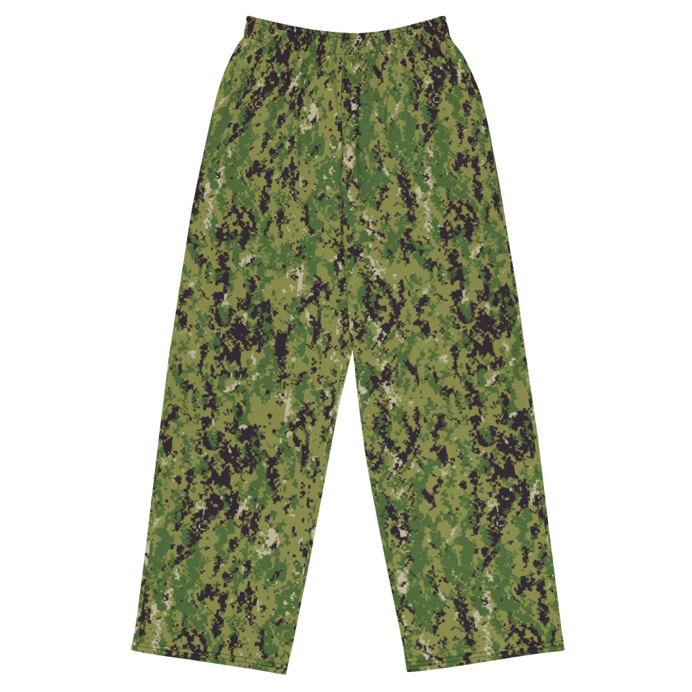 American Navy Working Uniform (NWU) Type III (AOR-2) CAMO unisex wide-leg pants - 2XS - Unisex Wide-Leg Pants