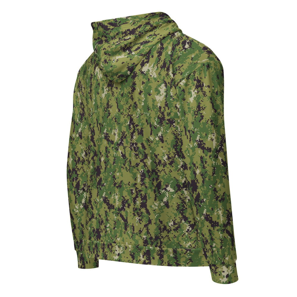 American Navy Working Uniform (NWU) Type III (AOR-2) CAMO Unisex zip hoodie - Zip Hoodie