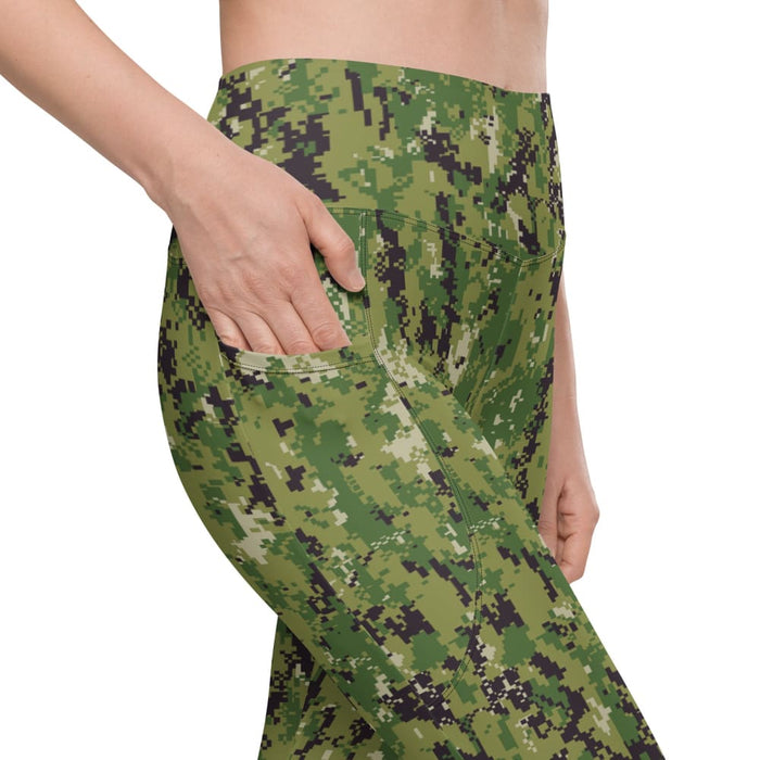 American Navy Working Uniform (NWU) Type III (AOR-2) CAMO Women’s Leggings with pockets