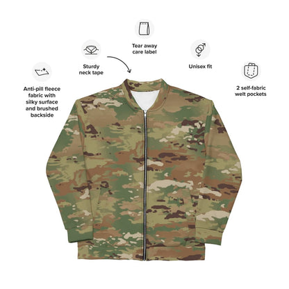 American Operational Camouflage Pattern (OCP) CAMO Bomber Jacket
